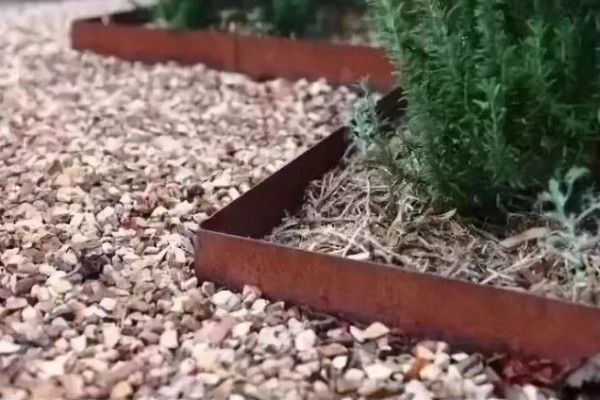 华建耐候钢板 园林收边 1.5-2mm 可弯曲 花园草坪花坛边界 耐候钢收边