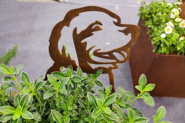 华建耐候钢板 景观小品 Q235NH材质 3mm 户外防腐蚀 庭院装饰 耐候钢小品